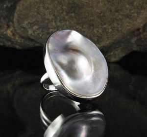 Blister Pearl Ring