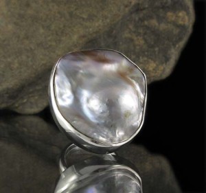 Blister Pearl Ring