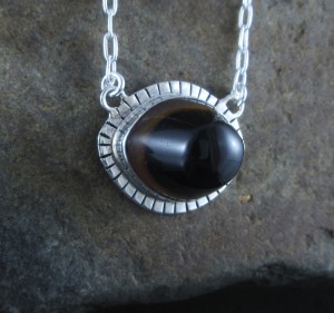 SALE Eye Agate Necklace