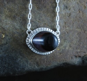 SALE Eye Agate Necklace