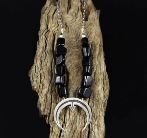 Black Tourmaline 'Naja' Necklace