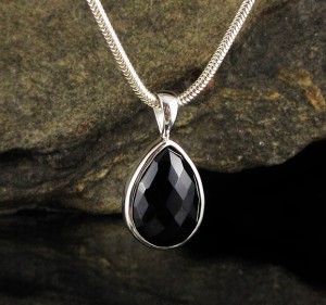 Black Spinel Pendant Small