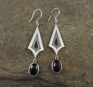 Black Spinel Earrings