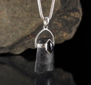 Black Tourmaline & Tourmalinated Quartz Pdt Lge