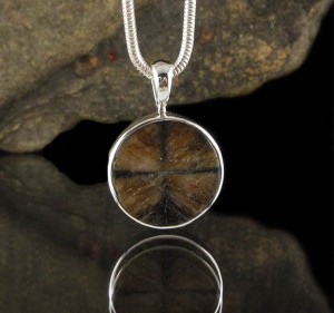 Chiastolite Pendant Med