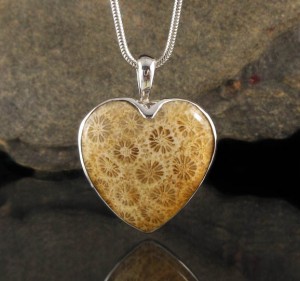 Fossil Coral Pendant Lge