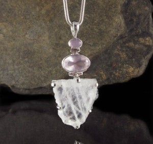 Rose Quartz & Aust. Desert Ice Quartz Pdt Lge