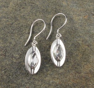 White Topaz Earrings