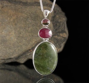 Tourmaline & Ruby & Vesuvianite Pdt XL