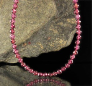 Rhodolite Garnet Faceted Bead N/L
