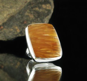 Feather Agate Ring