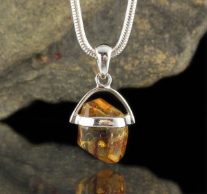 Cognac Citrine Pendant Sml