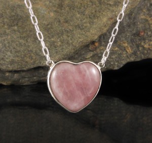 Rose Quartz Heart Necklace