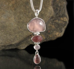 Rose Quartz & Strawberry Quartz Pdt Lge