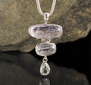 Kunzite & White Topaz Pdt Lge