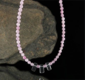 Kunzite & Clear Quartz Necklace