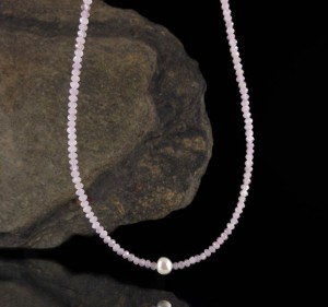 Kunzite & Pearl Necklace