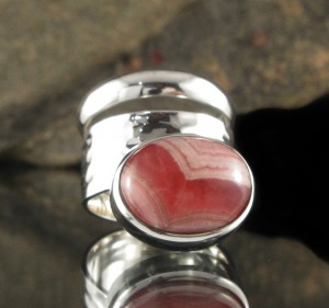 Rhodochrosite Ring
