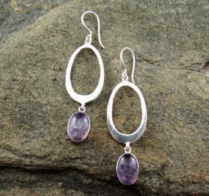 Lavender Amethyst Earrings
