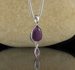 Amethyst Pendant Med