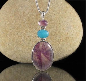 Amethyst & Amazonite & Trapiche Amethyst Pdt Lge