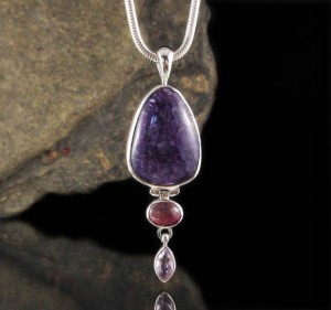 Charoite & Tourmaline & Amethyst Pdt Med