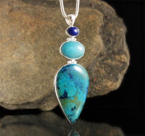 Lapis Lazuli & Amazonite & Shattuckite Pdt Lge