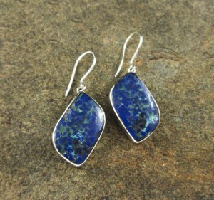 Bluebird Azurite Earrings