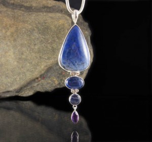Dumortierite & Kyanite & Amethyst Pdt Lge
