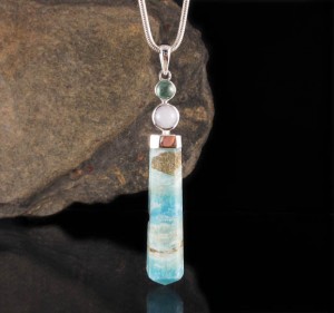 Kyanite & Quartz & Carribean Calcite Pdt Lge