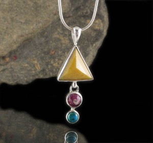 Yellow Aventurine & Sapphire & Chrysocolla Pdt Med