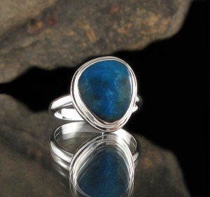 Peruvian Blue Opal Ring