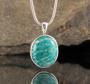 Amazonite Pendant Med