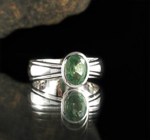 Green Kyanite Ring