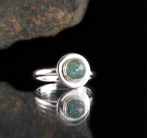 Emerald Kyanite Ring