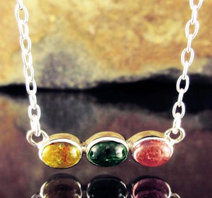 Multi-colour Tourmaline Necklace Short
