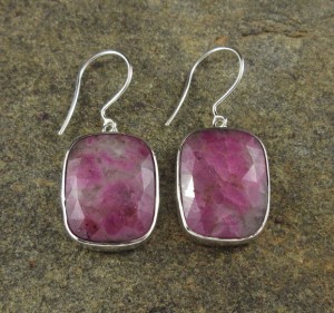 Ruby in Quartz Earrings