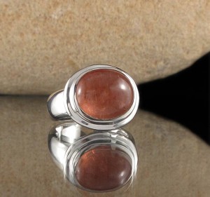 Peach Tourmaline Ring