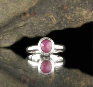Raspberry Sapphire Ring