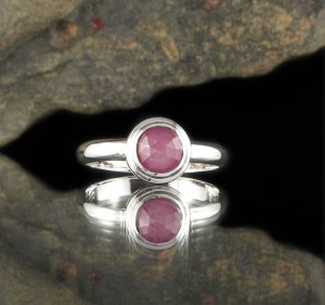 Raspberry Sapphire Ring