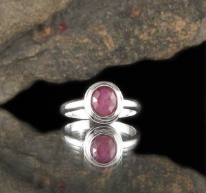 Raspberry Sapphire Ring