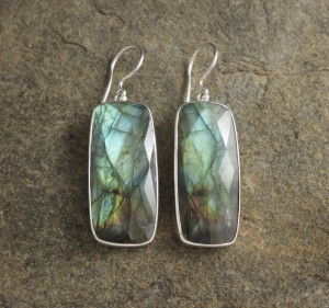 Labradorite Earrings Large