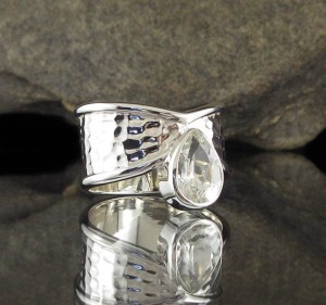White Topaz Ring