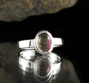 Watermelon Tourmaline Ring