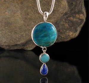 Peruvian Opalina & Amazonite & Lapis Lazuli Pdt Lge