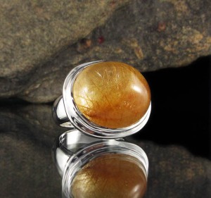Rutilated Quartz Ring