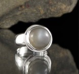 Grey Moonstone Ring
