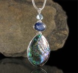 Blue Topaz & Kyanite & Paua Shell Pdt XL