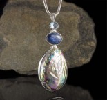 Blue Topaz & Kyanite & Paua Shell Pdt XL