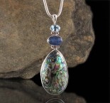 Blue Topaz & Kyanite & Paua Shell Pdt Lge